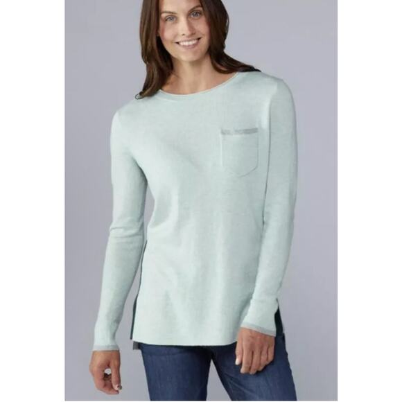 Smartwool Shadow Pine Pullover Pocket Sweater, Women’s S, Frosty Green Gorpcore‎ - Picture 2 of 11